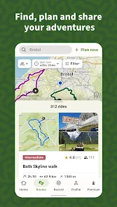 komoot – hike, bike & run App 1